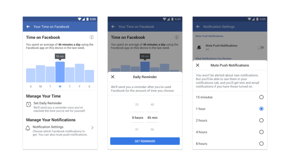Facebook开始推出仪表板显示你每一天浪费了多少时间
